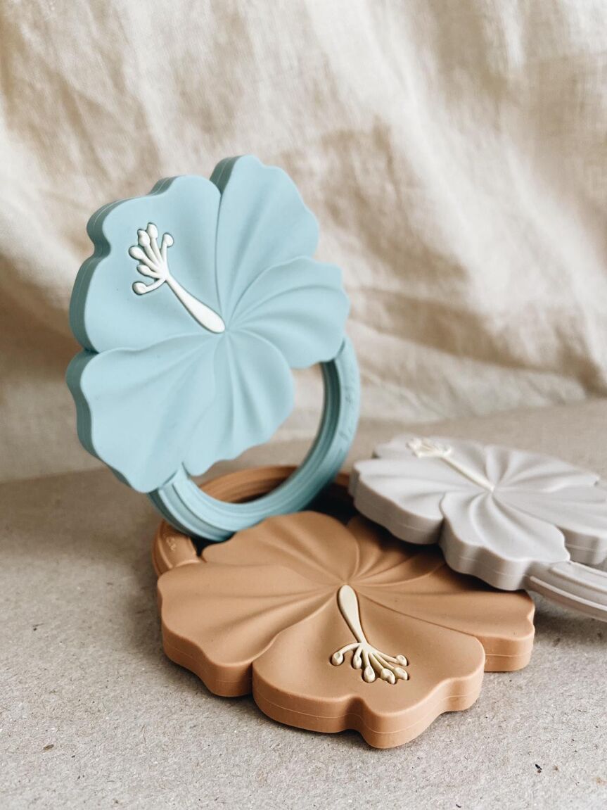 Anneau de dentition Hibiscus - Mini bouchon