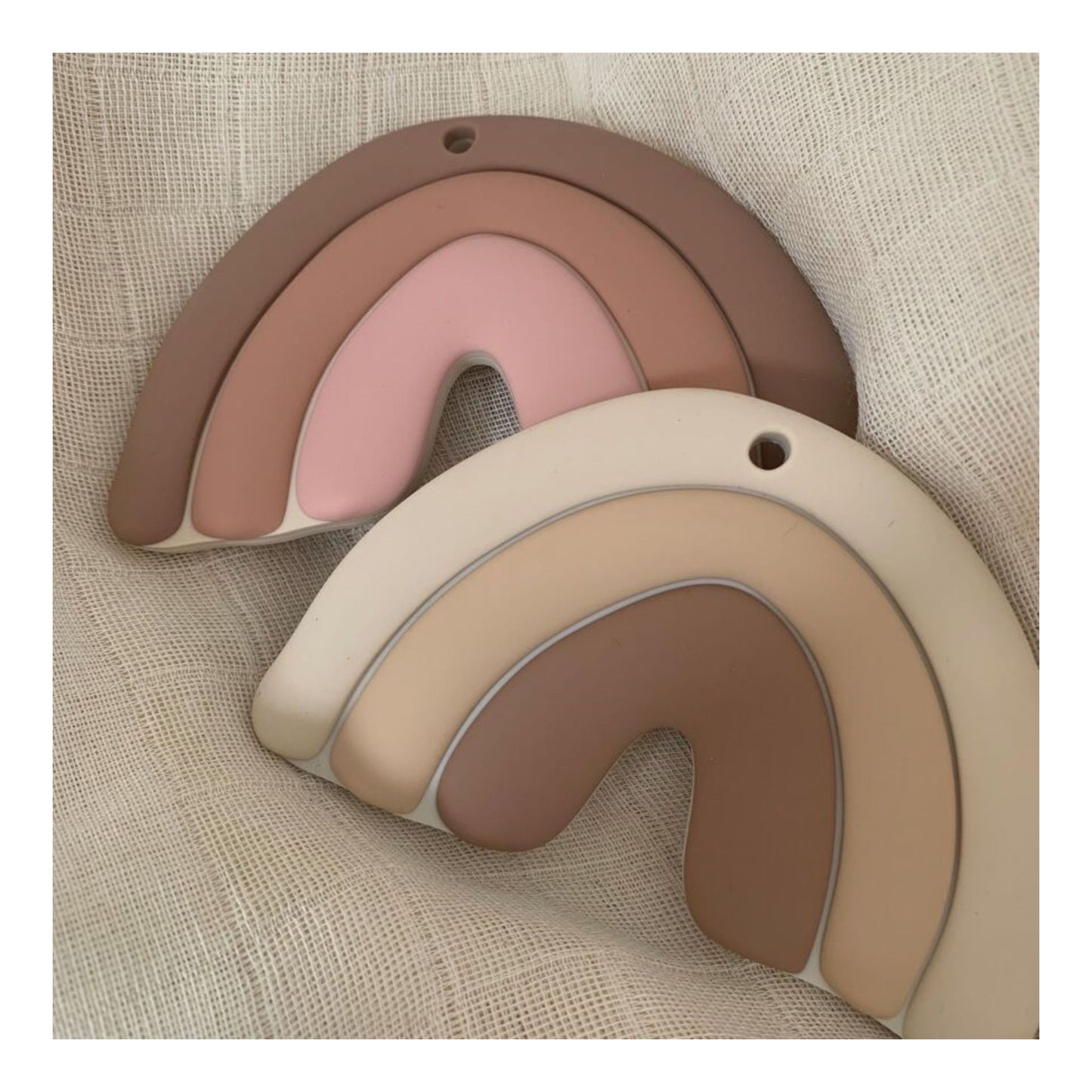 Anneau de dentition arc-en-ciel - Mini bouchon