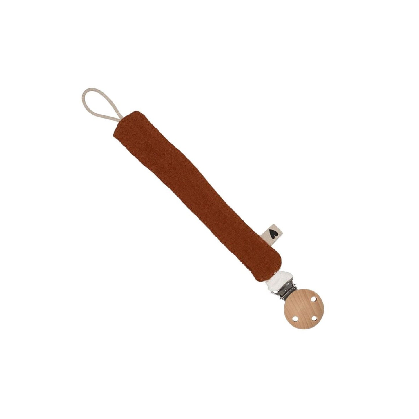 Attache tétine - Caramel - Mini bouchon