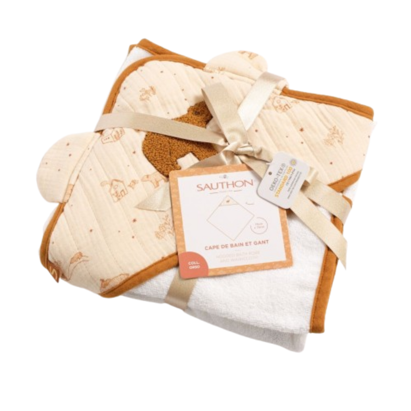 Cape de bain et gant Orsino - Mini bouchon