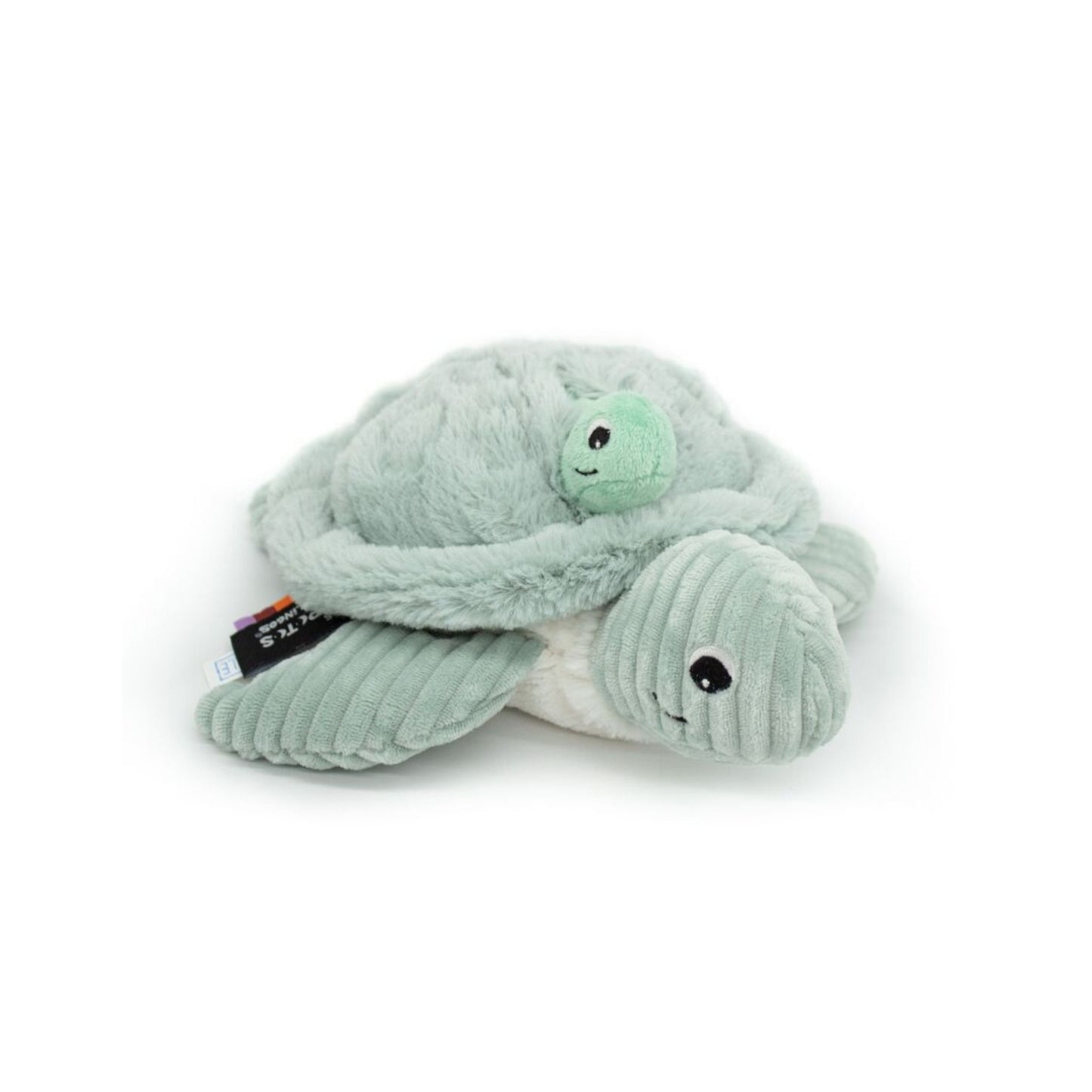 Peluche tortue maman et bébé - Menthe - Mini bouchon