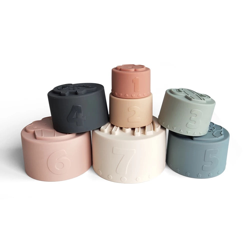 Gobelets en silicone empilables - Mini bouchon