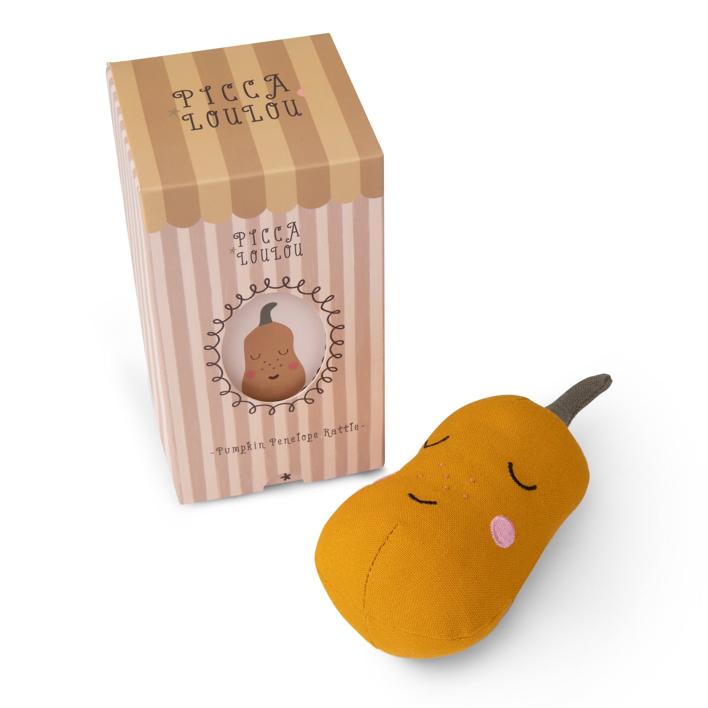 Hochet Pamela la courge - Mini bouchon