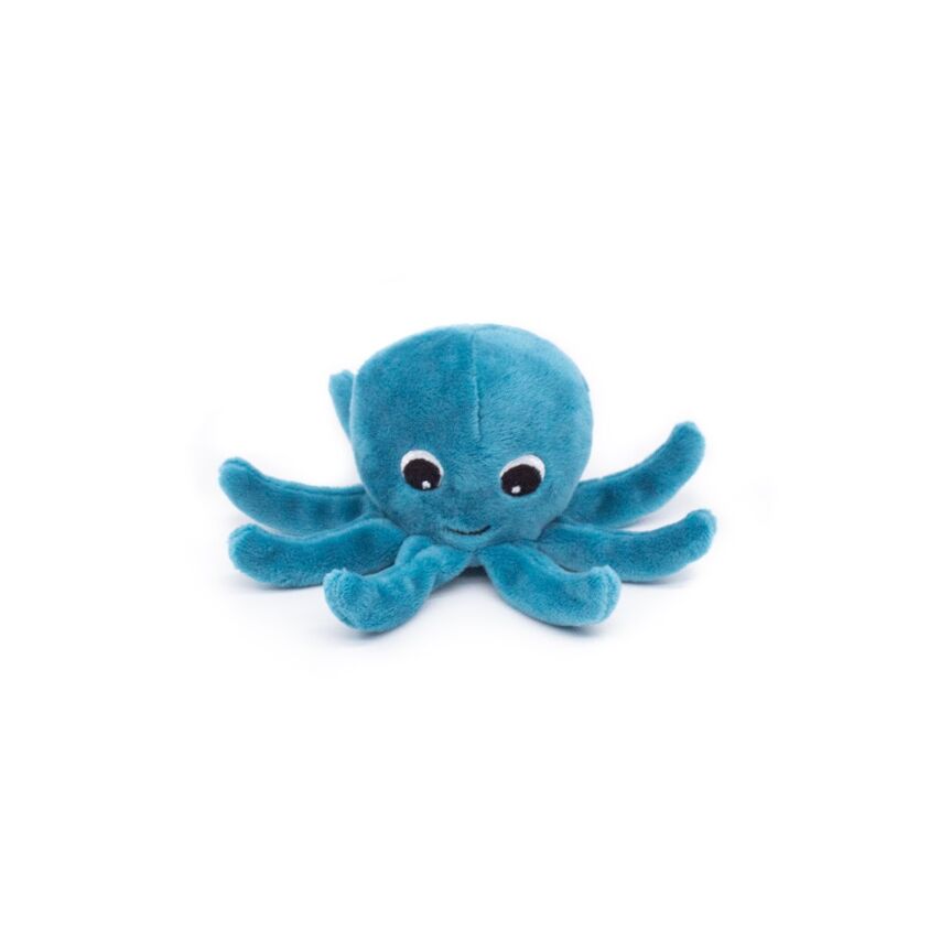 Peluche pieuvre maman et bébé - Bleue - Mini bouchon