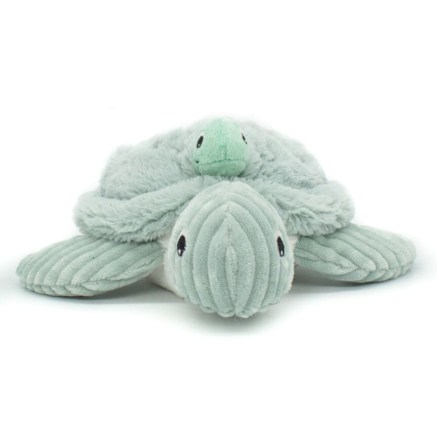 Peluche tortue maman et bébé - Menthe - Mini bouchon