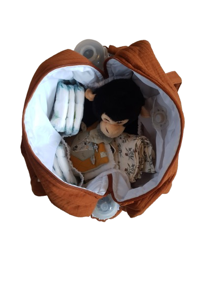 Sac à langer Mini nous - Caramel - Mini bouchon