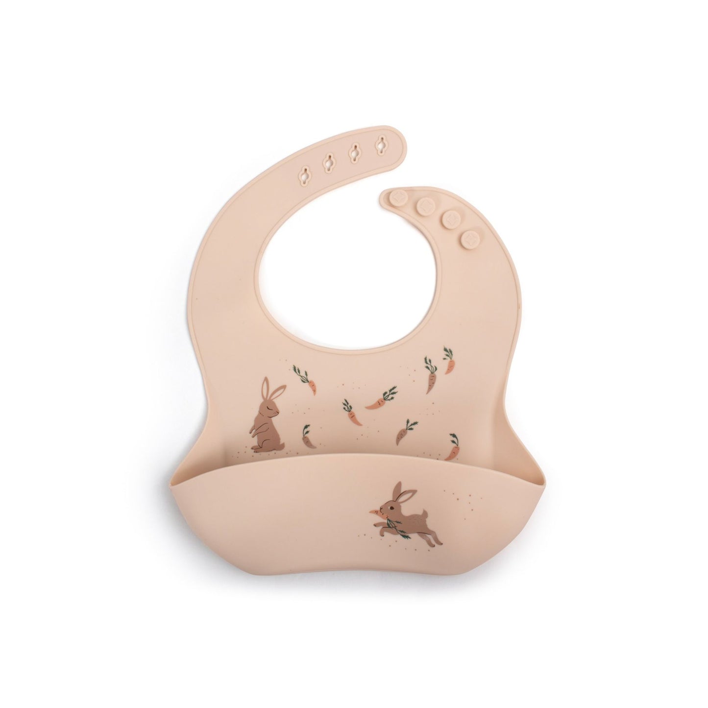 Bavoir silicone - Lapin - Mini bouchon