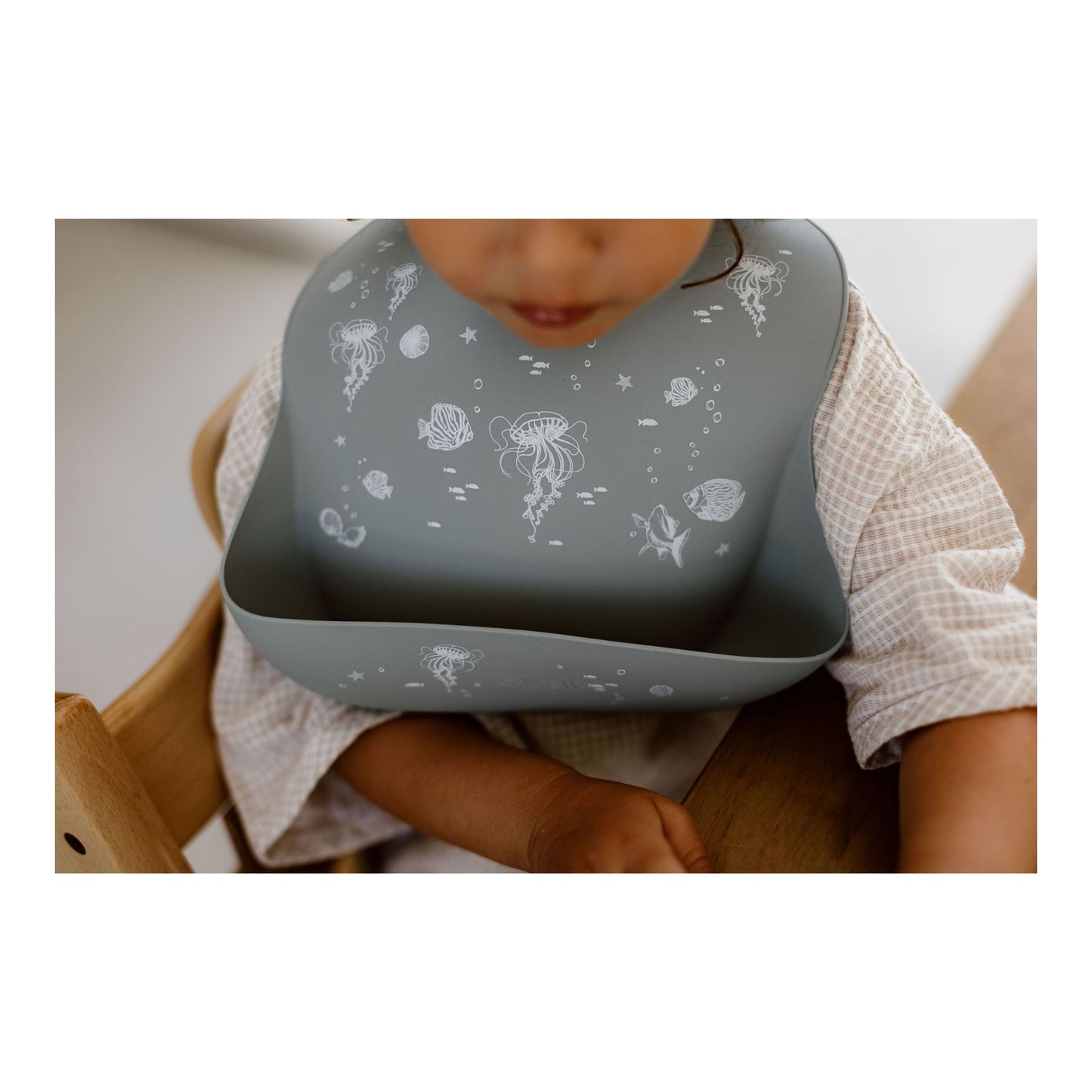 Bavoir silicone Océan - Mini bouchon
