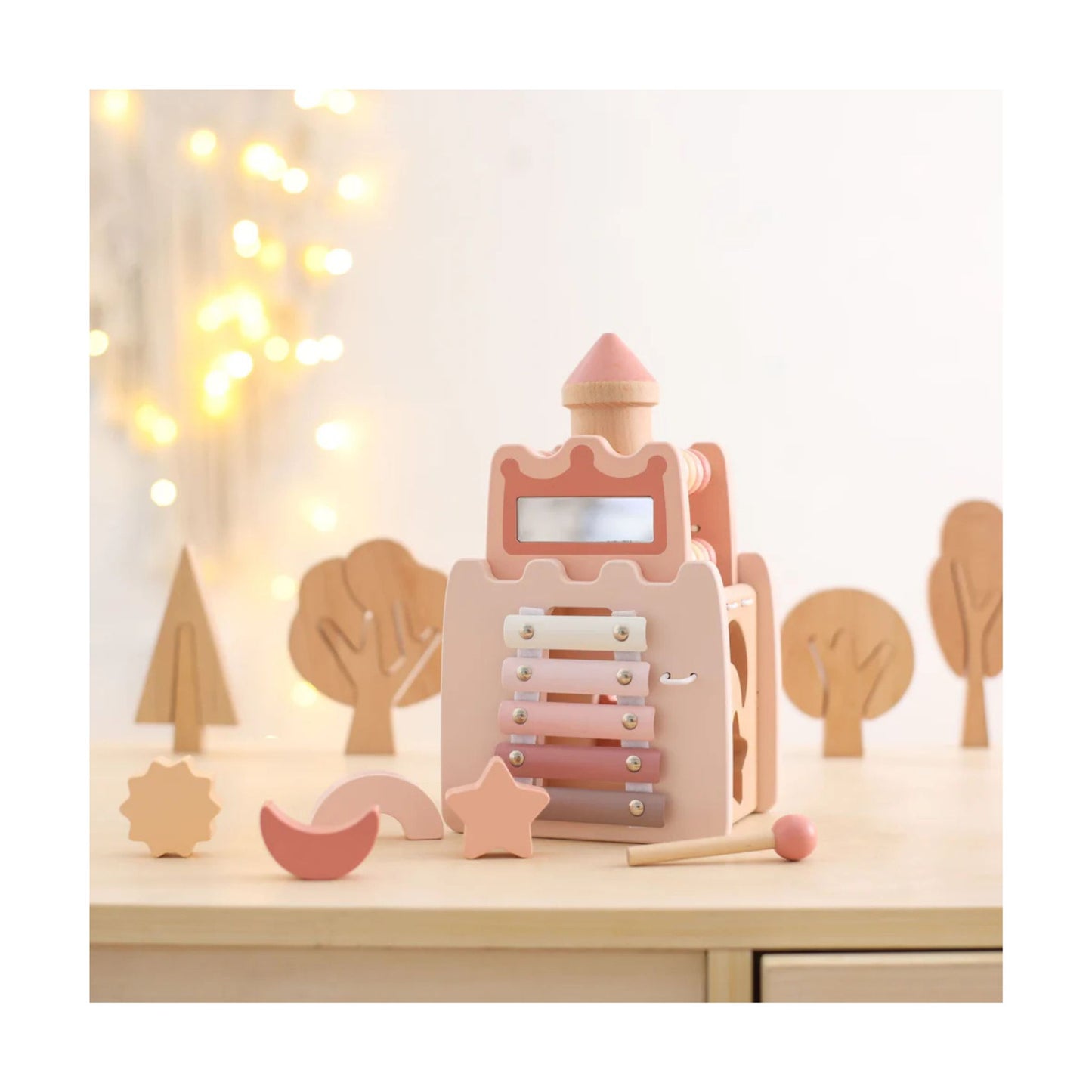 Cube d'activités - Château - Mini bouchon