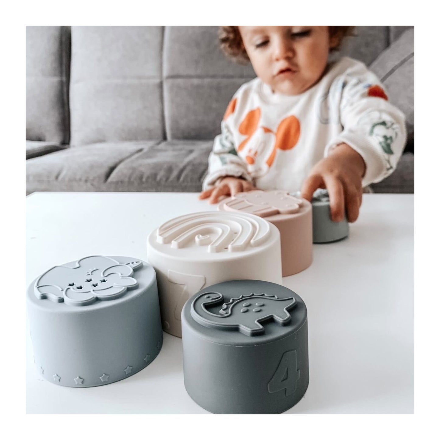Gobelets en silicone empilables - Mini bouchon