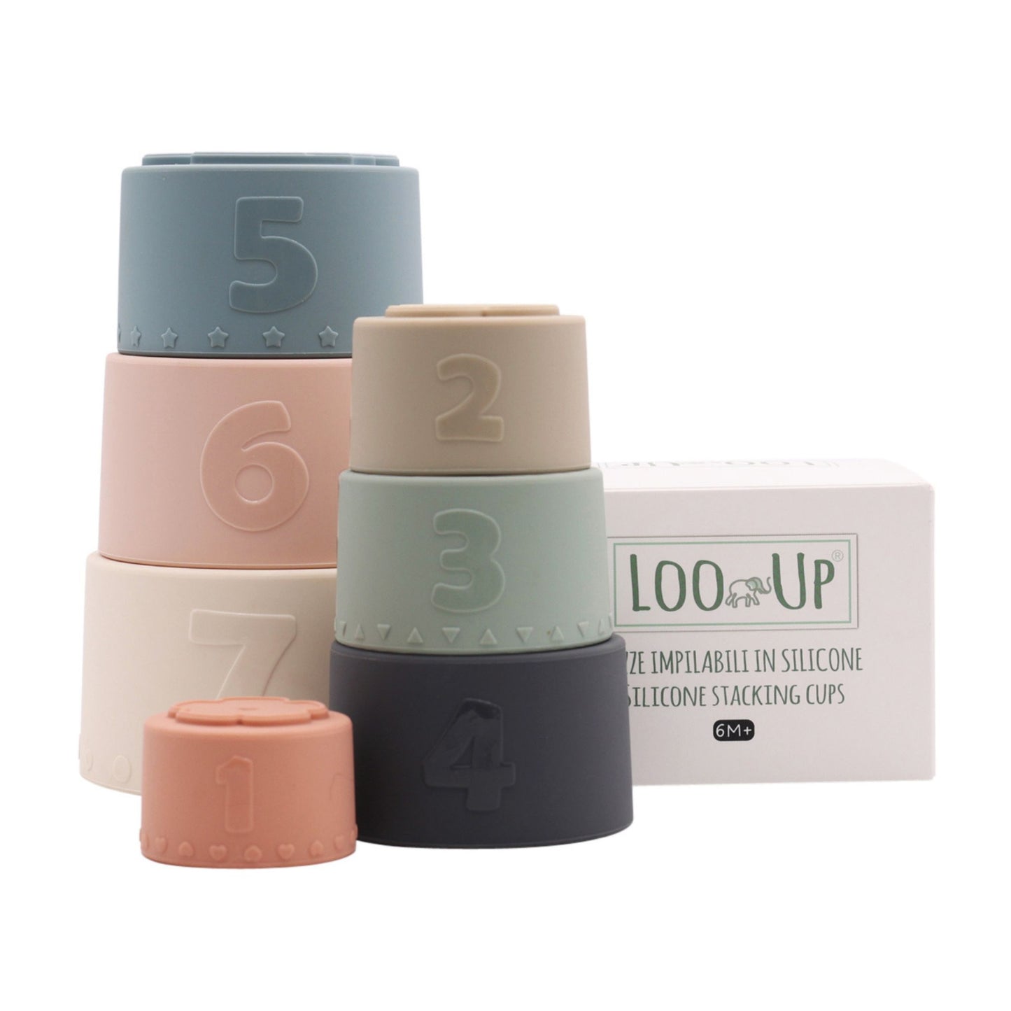 Gobelets en silicone empilables - Mini bouchon