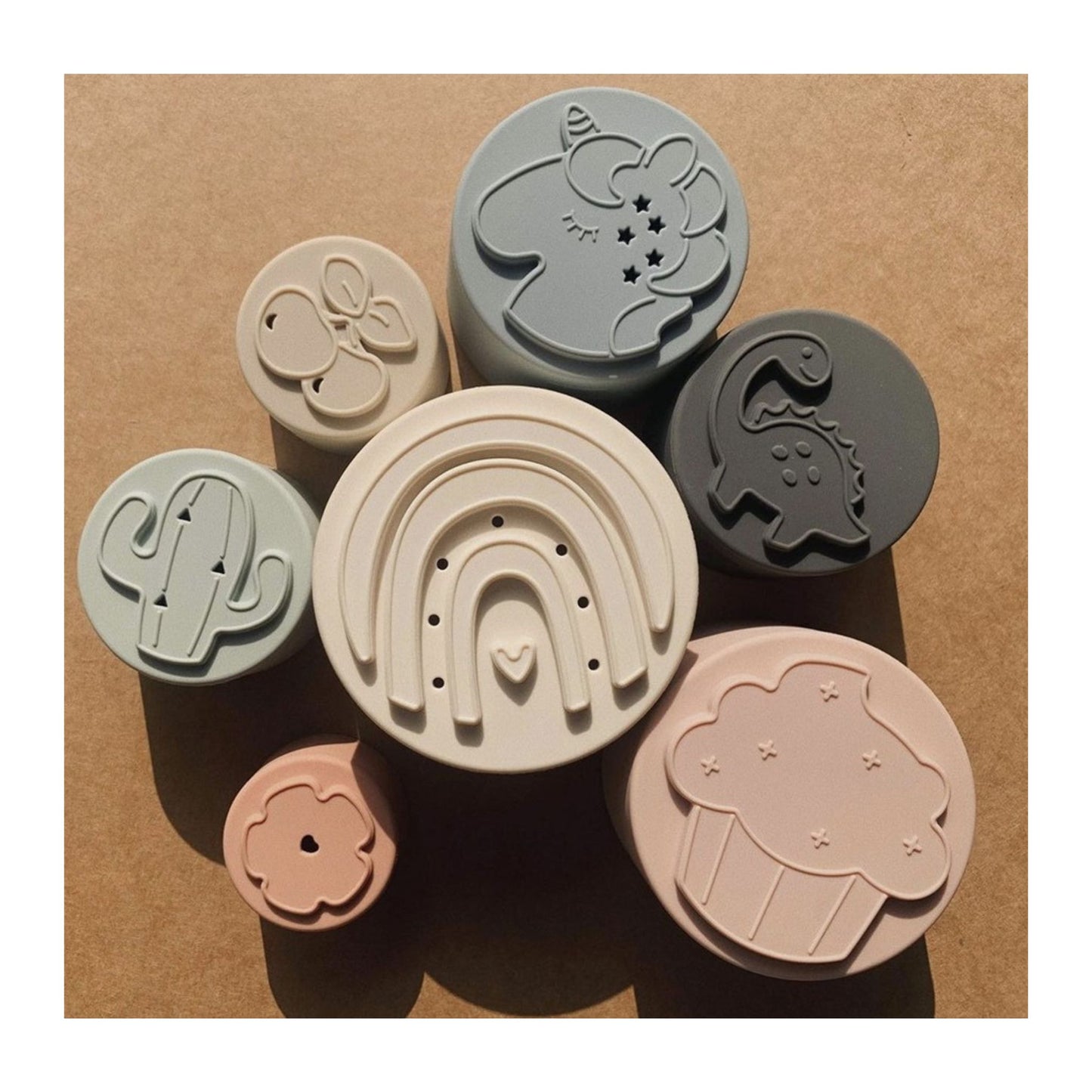 Gobelets en silicone empilables - Mini bouchon