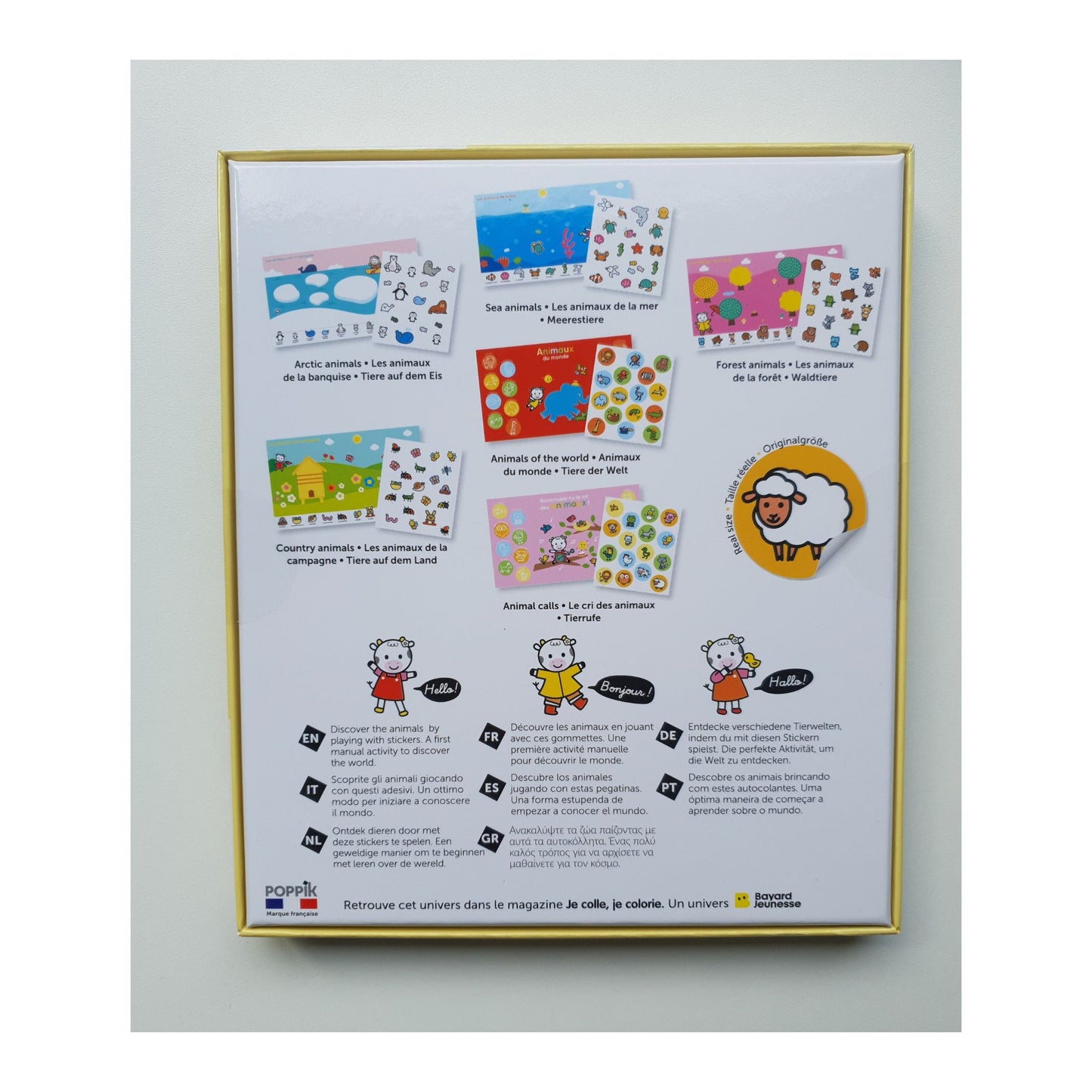 Gommettes - Les animaux - Mini bouchon