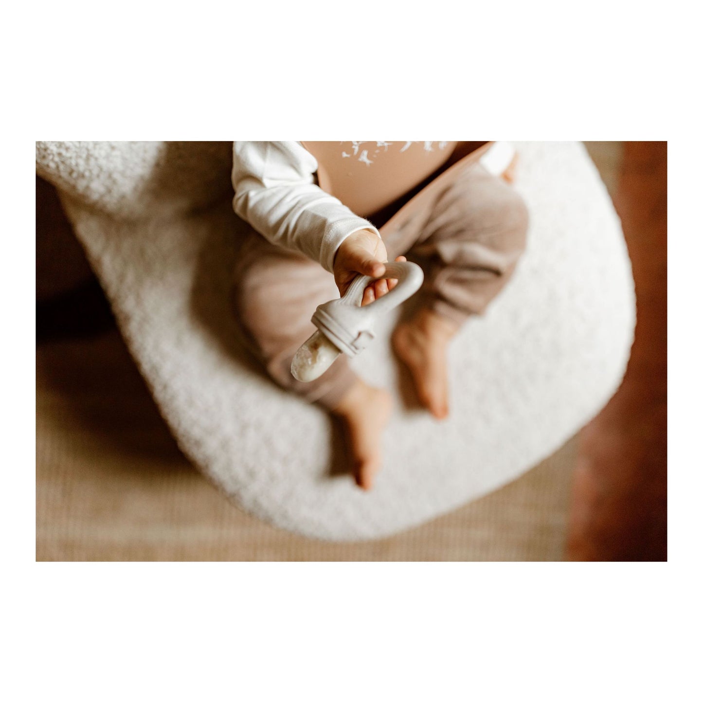 Tétine grignoteuse - Sable - Mini bouchon