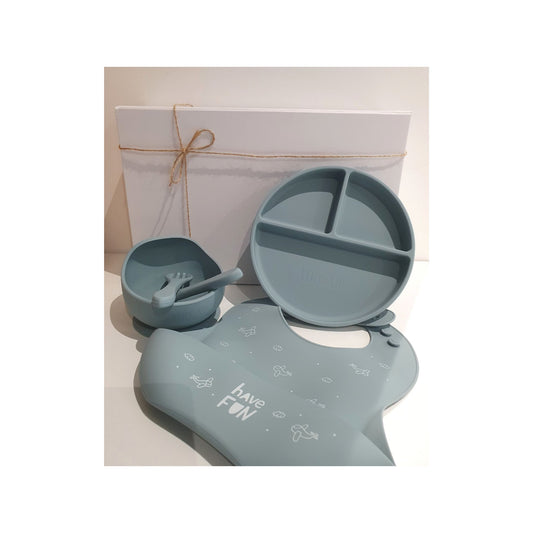 Coffret repas - Bleu - Mini bouchon