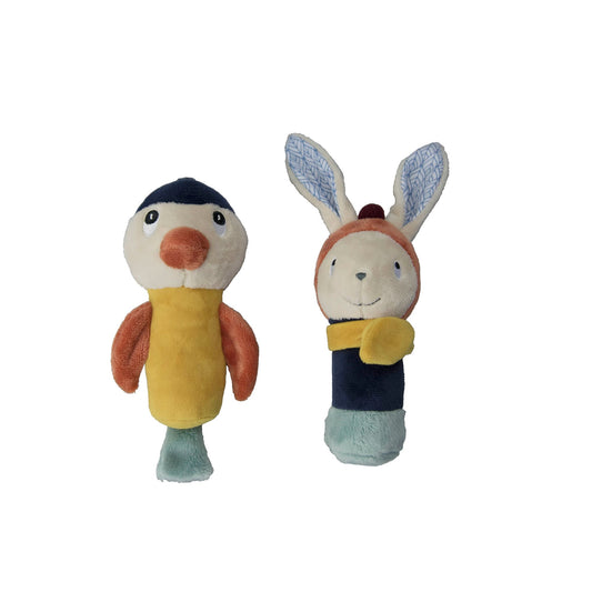 Hochet Gabin lapin - Mini bouchon