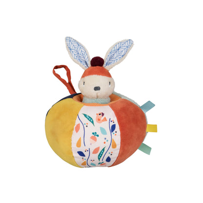Balle d'activités Gabin lapin - Mini bouchon