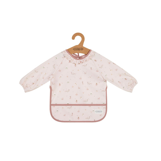 Bavoir à manches - Rose - Mini bouchon