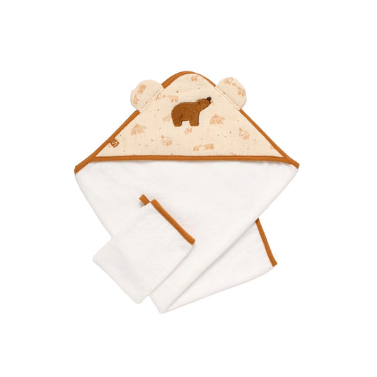 Cape de bain et gant Orsino - Mini bouchon