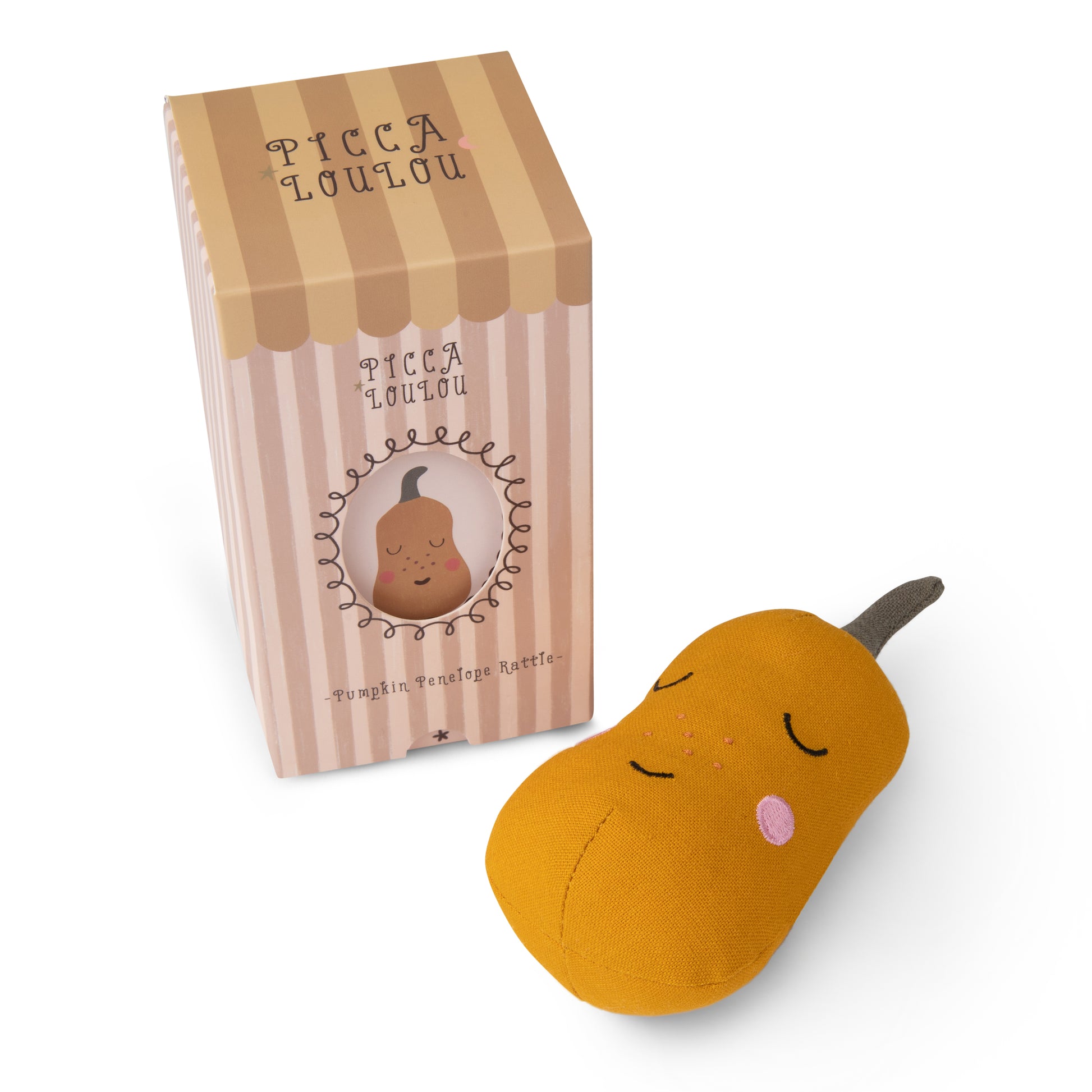 Hochet Pamela la courge - Mini bouchon