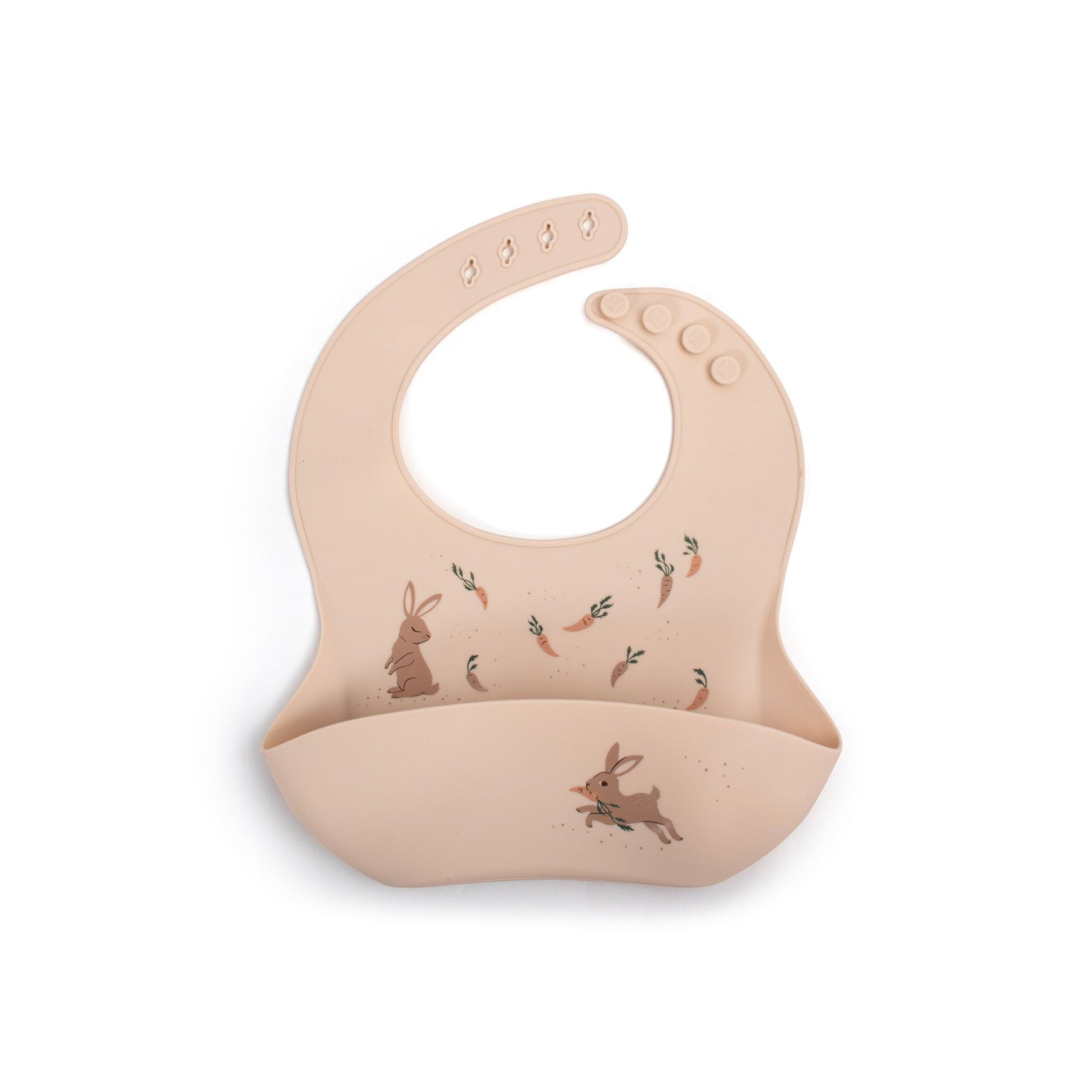 Bavoir silicone - Lapin - Mini bouchon
