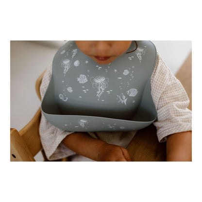 Bavoir silicone Océan - Mini bouchon