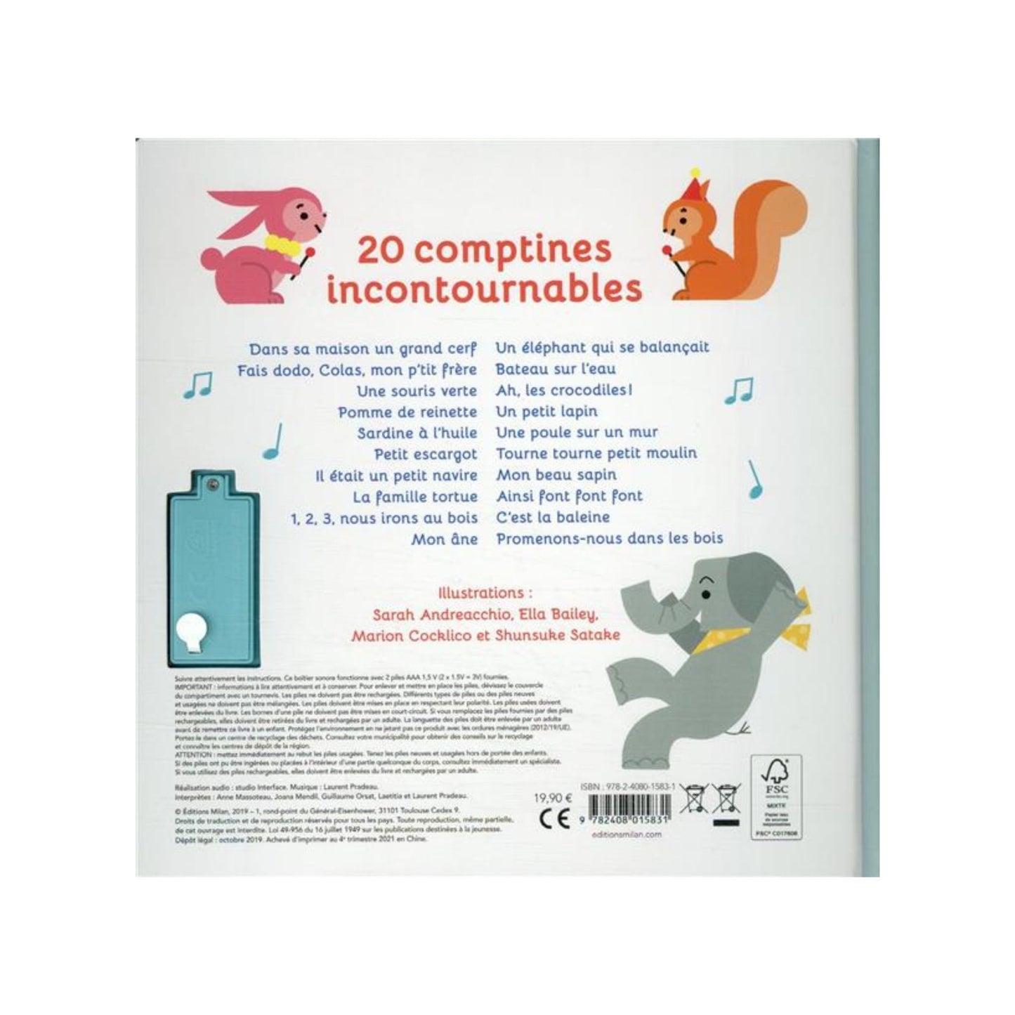 Mon premier recueil de comptines - Mini bouchon