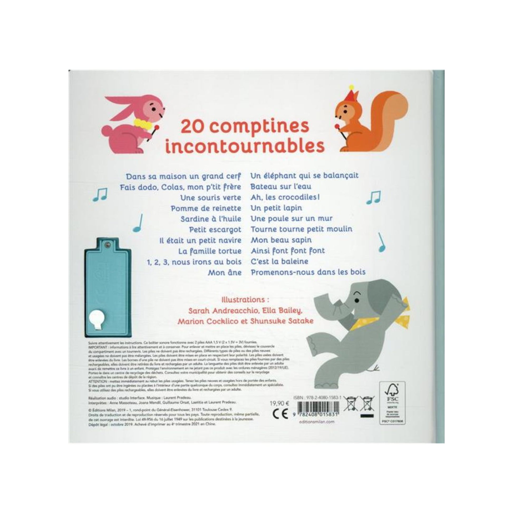Mon premier recueil de comptines - Mini bouchon