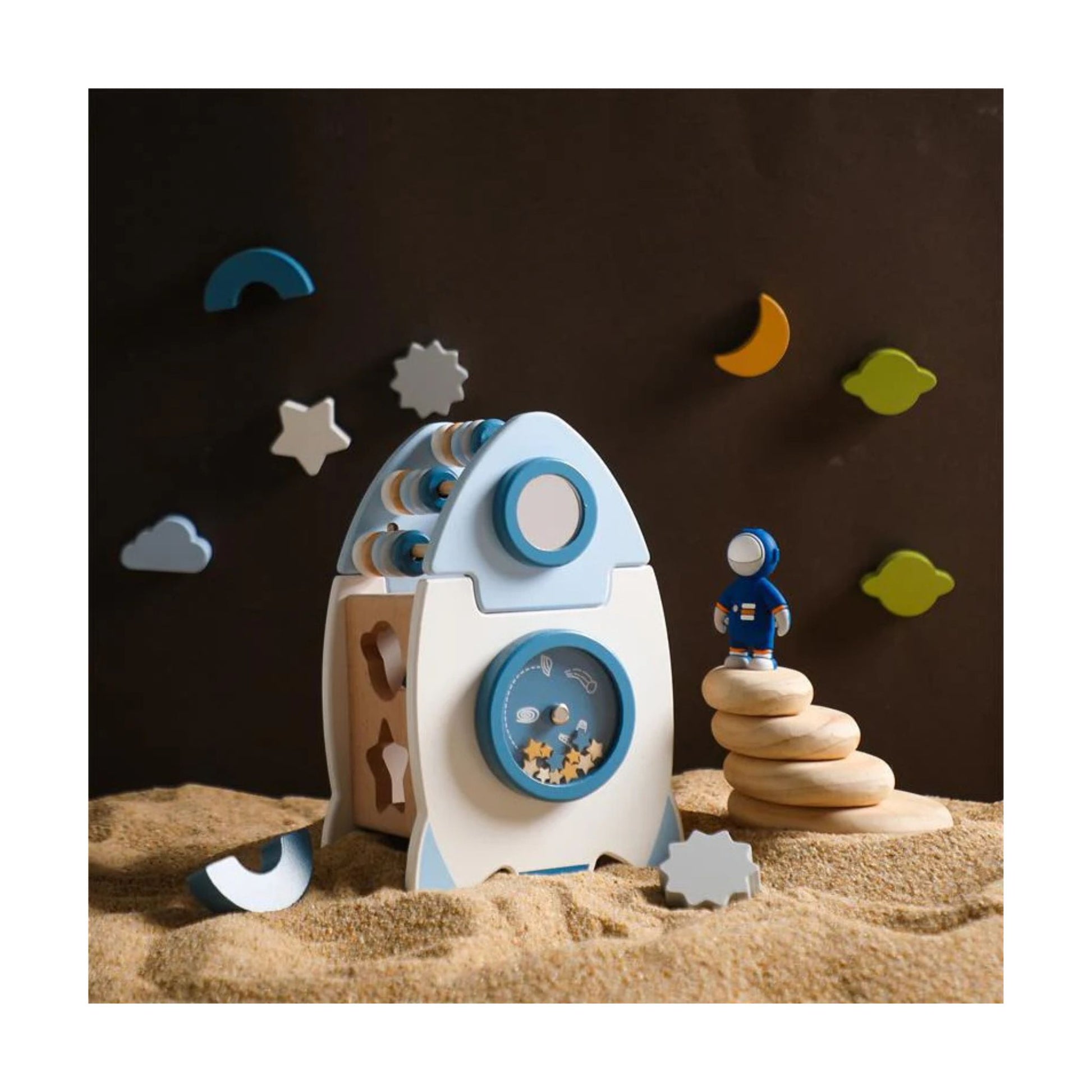Cube d'activités - Fusée - Mini bouchon