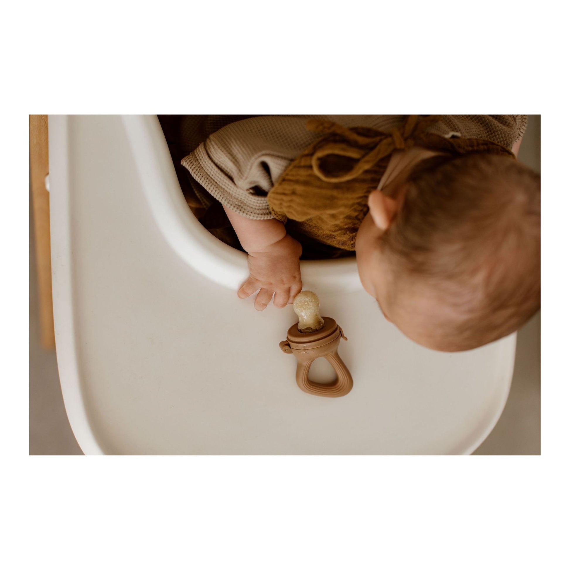 Tétine grignoteuse - Caramel - Mini bouchon