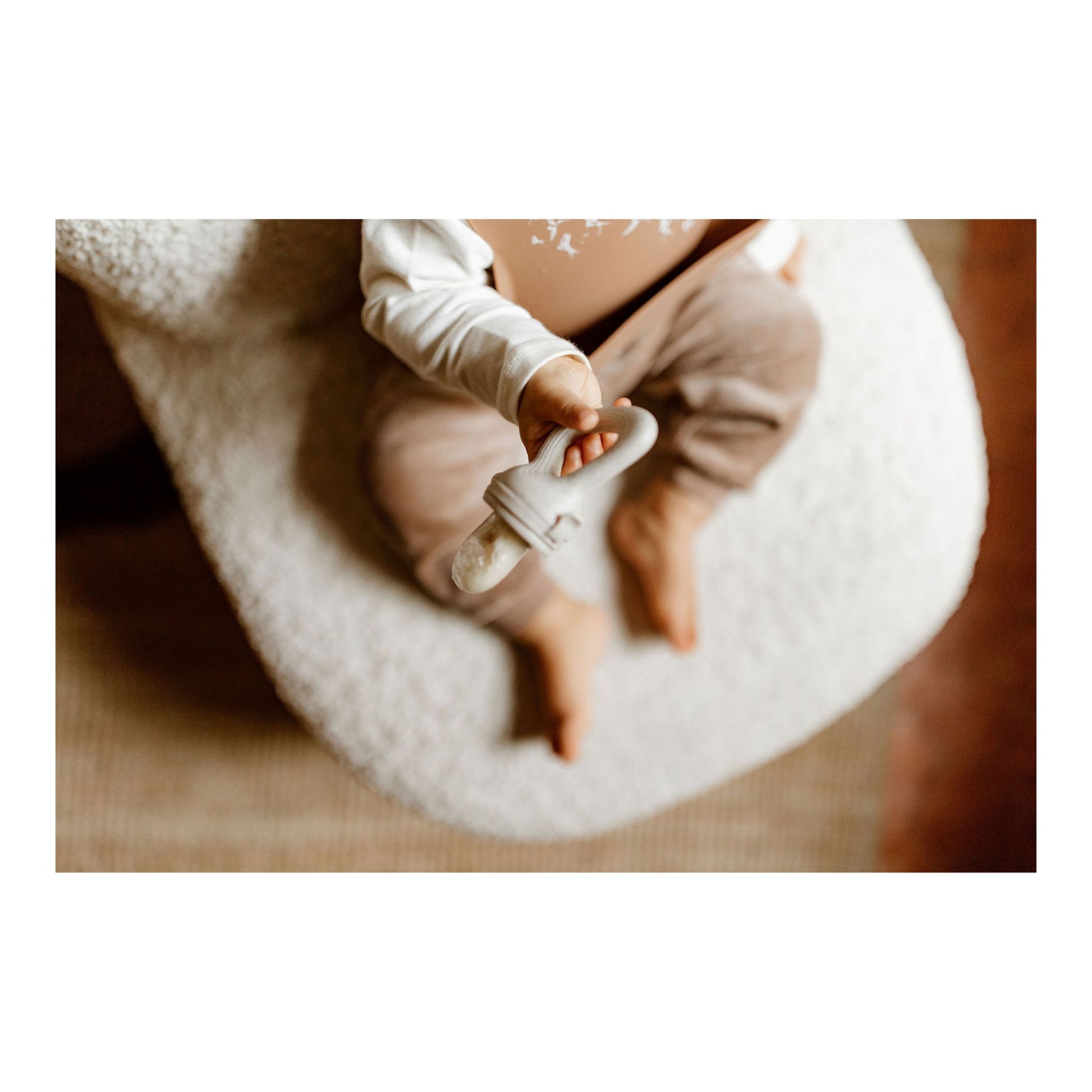 Tétine grignoteuse - Sable - Mini bouchon