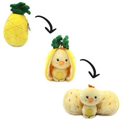 Peluche Nugget le poussin ananas - Mini bouchon